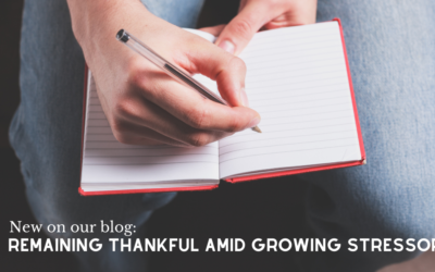 Remaining thankful amid growing stressors